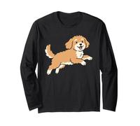 Running Cavapoo Dog Breed Mom Pet Lovers Owner Manga Larga