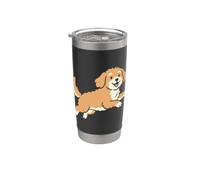 Running Cavapoo Dog Breed Mom Pet Lovers Owner Vaso térmico de acero inoxidable de doble pared
