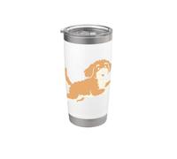 Running Cavapoo Dog Breed Mom Pet Lovers Owner Vaso térmico de acero inoxidable de doble pared