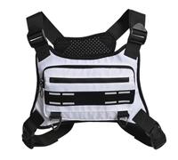 Running Chest Bag, Chest Pouch, Reflective Chest Bag, Adjustable Chest Bag, Breathable Running Vest, Outdoor Workout Gear, Cycling Chest Pack, Men’s Running Accessories, Women’s Fitness Pouch