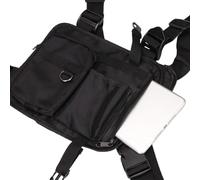 Running Chest Pack, Chest Bag Vest Backpack with Adjustable Straps, Lightweight Breathable Storage Pouch for Trail Long-Distance Hiking, Outdoor Travel, Adventure Sports, and Jogging Enthusiasts