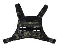 Running Chest Pack, Front Vest Training Bag, Adjustable Outdoor Gear, Multi Functional Storage Design, Ideal para teléfono móvil, Headphones, Running, and Fitness Training, Multicolor, c, Se référer