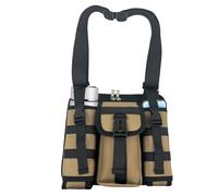 Running Chest Pack- Waterproof Storage Efficiency, 10.63 Inch Nylon Oxford Bag, Portable Carrying Device with Adjustable Straps | Cycling Gear For Commuters Outdoor EnthusiastsMochila para co