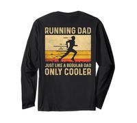 Running Dad Just Like A Regular Dad Only Cooler (en la Parte Trasera) Manga Larga
