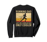 Running Dad Just Like A Regular Dad Only Cooler (en la Parte Trasera) Sudadera
