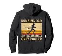Running Dad Just Like A Regular Dad Only Cooler (en la Parte Trasera) Sudadera con Capucha