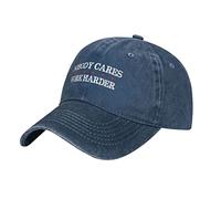 Running Gorros A Nadie Le Importa Trabajar Más Duro Casuales Sombrero Verano Retro Casual Sombrero para Golf Deportes Unisex