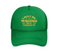 Running Gorros Puedo Estar Equivocado Pero Lo Dudo Vintage Casual Sombrero Casual Sombrero para El Sol para Deportes Hombre Mujer