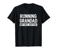 Running Grandad Half Marathon Ultra Runner Not Fast Just Far Camiseta