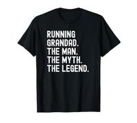 Running Grandad Marathon Ultra Runner Man Myth Legend Camiseta