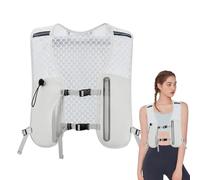 Running Hydration Vest, Adjustable Lightweight Water Pack, Secure Bladder Non-Slip Phone Holder Chest Gear, Breathable Reflective Design for Women Hiking Cycling Marathons Race