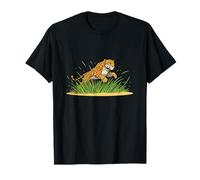 Running Jaguar Big Cat Jungle Hunter Wildlife Camiseta