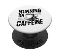 Running On Caffeine PopSockets PopGrip Adhesivo