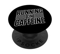 Running On Caffeine PopSockets PopGrip Adhesivo