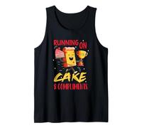 Running on cake and compliments Camiseta sin Mangas