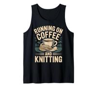 Running On Coffee and Knitting - Camiseta sin Mangas