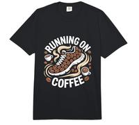 Running On Coffee Cafeine Runner Espresso Jogging Comfort Colors Adult Heavyweight T-Shirt