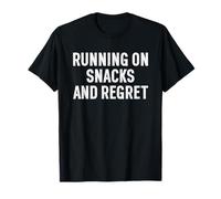Running on Snacks and Regret Grandad Marathon Ultra Runner Camiseta