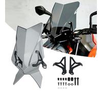 RUNNING PANTHER Parabrisas de motocicleta para DUKE 790 2018-2024/DUKE 890 2020-2023, kit deflector de visera frontal de policarbonato de 3 colores para accesorios K-TM Duke 790 890 (gris ahumado)