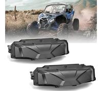 RUNNING PANTHER UTV - Kit de instalación automática de ventilación para parabrisas, 2 piezas, accesorios de descongelación para parabrisas de policarbonato con revestimiento duro, compatible con Can