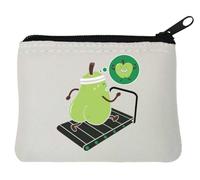 Running Pear Has A Dream Get Fit - Monedero deportivo de neopreno, 10 x 11 cm, color blanco, White, Talla única