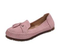 Running Shoes Women Casual Shoes für Damen für jeden Anlass. Trendiges Slip-On mit Quastensohle für ganzen Tag Komfort Perfekt für Ausflüge im Frühling und Sommer, Rosa., 36 EU