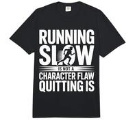 Running Slow Is Not A Character Flaw Quitting Is |- Comfort Colors Adult Heavyweight T-Shirt