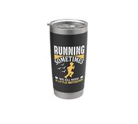 Running Sometimes We All Need A Little Motivation Runner Vaso térmico de acero inoxidable de doble pared