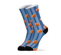 Running Sportsocken Patrón De Rugby Sneaker Sport Socks Casuales Calcetines De Deporte Casuales Funny Tenis Socks For Entrenamiento Ciclismo Gimnasio 40Cm