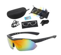 Running Sunglasses Men, Cycling Sunglasses Mens, Sports Sunglasses, Cycling Goggles with Five Lenses, Multi-Lens Cycling Glasses, and Windproof Road Cycling Glasses for Riding, Fishing, and Running