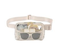 Running Transparente Mujer | Riñoneras Deportivas Impermeables - Bolsa de Pecho Deportiva Ajustable de Nylon para Hombres y Mujeres, Beige, riferimento Alla descrizione, Consulte la descripción