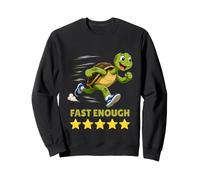 Running Turtle Suficientemente Rápido 5 Estrellas Sudadera