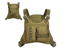 Running Vest For Hiking - Nylon 24 x 18 cm Men Chest Bag | Wear Resistant Storage Pouch Organizer | Outdoor Vest Bag - Cycling Riding Camping Backpacking