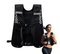 Running vest - Hydration pack | Reflective cycle hydration bag. Breathable exercise bag for water bottle, keys, cell phone, map storage. running backpack marrathon.