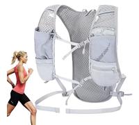 Running Vest, transpirable Reflective Strip, Lightweight Hydration Vest, Adjustable Chest and Waist Straps Ideal para Running, Hiking, Cycling, 14,96 x 7,48 x 2,76 pulgadas, gris, Se référer au