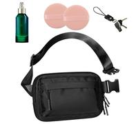 Running Waist Packs, Impermeable Waist Backpack, Fanny Pack Men Women, Adjustable Secure Fit, Lightweight Sweat-Resistant Design, Perfect for Workout, Running, Outdoor Activities, Negro , Se référer