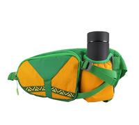 Running Water Bottle Belt, Hydration Waist Bag, 31x16x10cm, Adjustable Wallet Pouch, Lightweight and Comfortable, Reflective For Safety, Enhanced Visibility, Green, Brown
