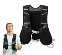 Running Water Vest - Adjustable Straps System, Soft Flask Compatible Pockets, Secure Phone Holder Design, Durable Sweat Resistant Material | Trail Running, Trekking, Sports Activities