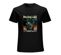 Running Wild Under Jolly Roger - Camiseta de algodón para hombre, color negro, Negro , 3XL