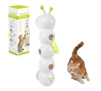 runpeak Juguete interactivo para gatos Wusel Gusano, juguete interactivo inteligente para gatos, modo de ahorro de energía inteligente, torre de gusano de la ususel, juguete para gatos, USB C, ventosa