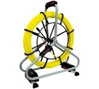 Runpotec GUIA PASACABLES PROFESIONAL 80 M.L.. Ref. 10065 PROFISET . Varilla de fibra de vidrio de 6 mm de grosor. Incluye carrete de acero