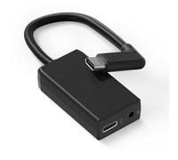 Runpower Adaptador de micrófono Externo con Conector Tipo C para cámara GoPro Hero All Series Convierte micrófono de 3,5 mm