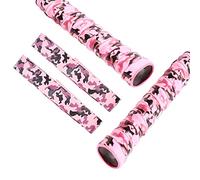 runrayay 2 Grips Baseball Bat Grips, 0.8MM Camouflage Bat Grip Tape for Baseball, Replacement for Old Baseball/Tennis/Badminton Racquet Grip - Pink