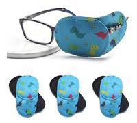 runrayay 6Pcs Eye Patches for Kids Girls Boys, Eyepatch for Glasses to Cover Either Eye Cartoon Eye Patching Fabric Patch for Treating Lazy Eye Amblyopia Strabismus