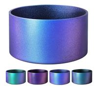 runrayay Bota de Silicona de Brillo Mate con Degradado camaleónico, Compatible con Vasos Stanley Quencher de 20-40 onzas y Botellas de Agua de 12-24 onzas con Base de 2,8-3 Pulgadas, Azul