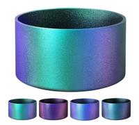 runrayay Bota de Silicona de Brillo Mate Gradiente Camaleón, Compatible con Vaso Stanley de 20-40Oz y Botellas de Agua de 12-24Oz con Base de 2.8-3In, Verde
