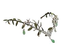 RUNRAYAY Corona de elfo del bosque RUNRAYAY, tocado de hada, elfo del bosque, diadema de flores, hojas para mujer, medieval, renacentista, Halloween, cosplay C
