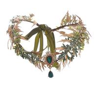 RUNRAYAY Diadema de elfo de Halloween, tocado para disfraz de elfo, accesorios para el cabello para mujeres y hombres adultos, corona de elfo, rey y reina, dorada y verde, B