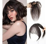 RUNRAYAY Energizante clip de pelo, 360 ° clip de cabello 100% real clip de cabello de pelo de pelo real adecuado para las mujeres que usan todos los días la falsa clip de pelo (marrom oscuro)