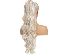 RUNRAYAY Extensión de cola de caballo de 66 cm para mujer, extensiones de cabello con cola de caballo larga en capas, con cordón, sintético ondulado 1001-60